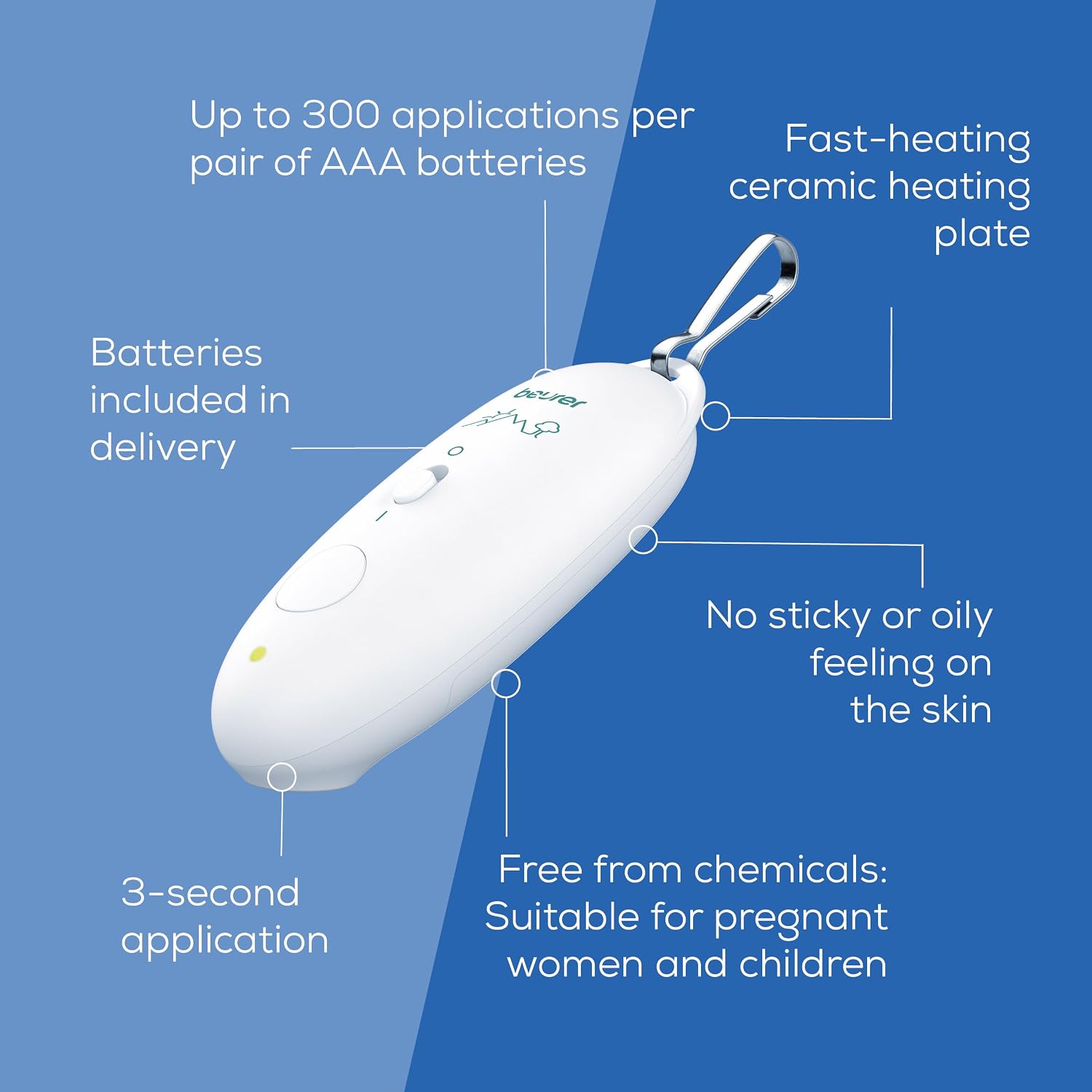 Detalle 2 de Beurer BiteX Max Insect Bite Healer with Larger Heating Surface
