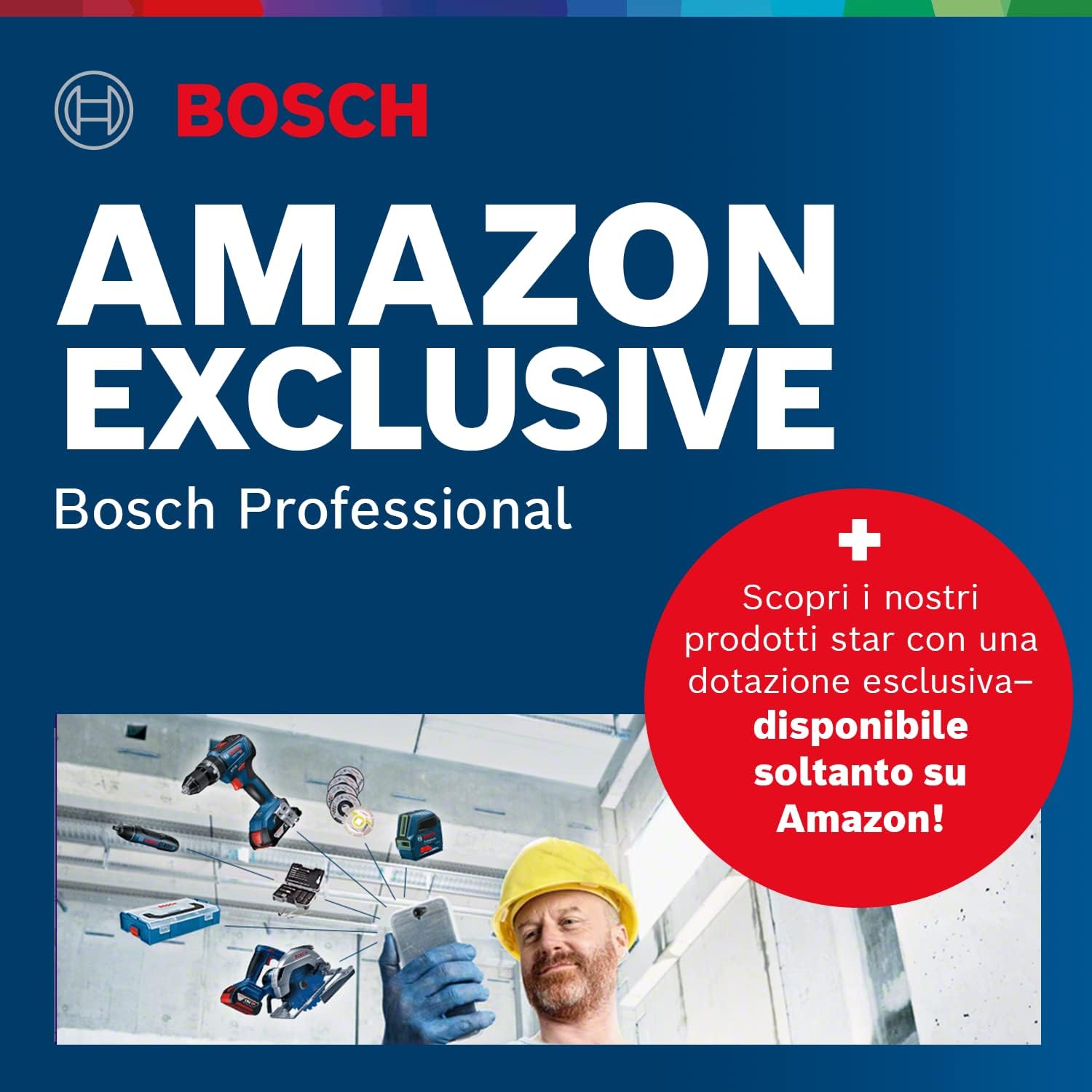 Detalle de Bosch Professional 18V System combi-kit : Visseuse à chocs GDR 18V-200 + perceuse-visseuse à percussion GSB 18V-45 – Set Amazon Exclusive
