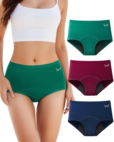 Detalle de TANSTC Lot De 3 Culotte Menstruelle en Coton pour Fille – Lavable et Réutilisable
