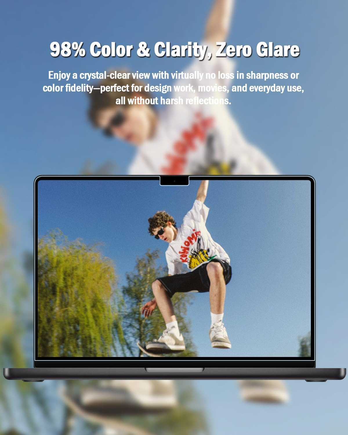 Detalle 2 de F FORITO Matte Laptop Screen Protector 16-Inch