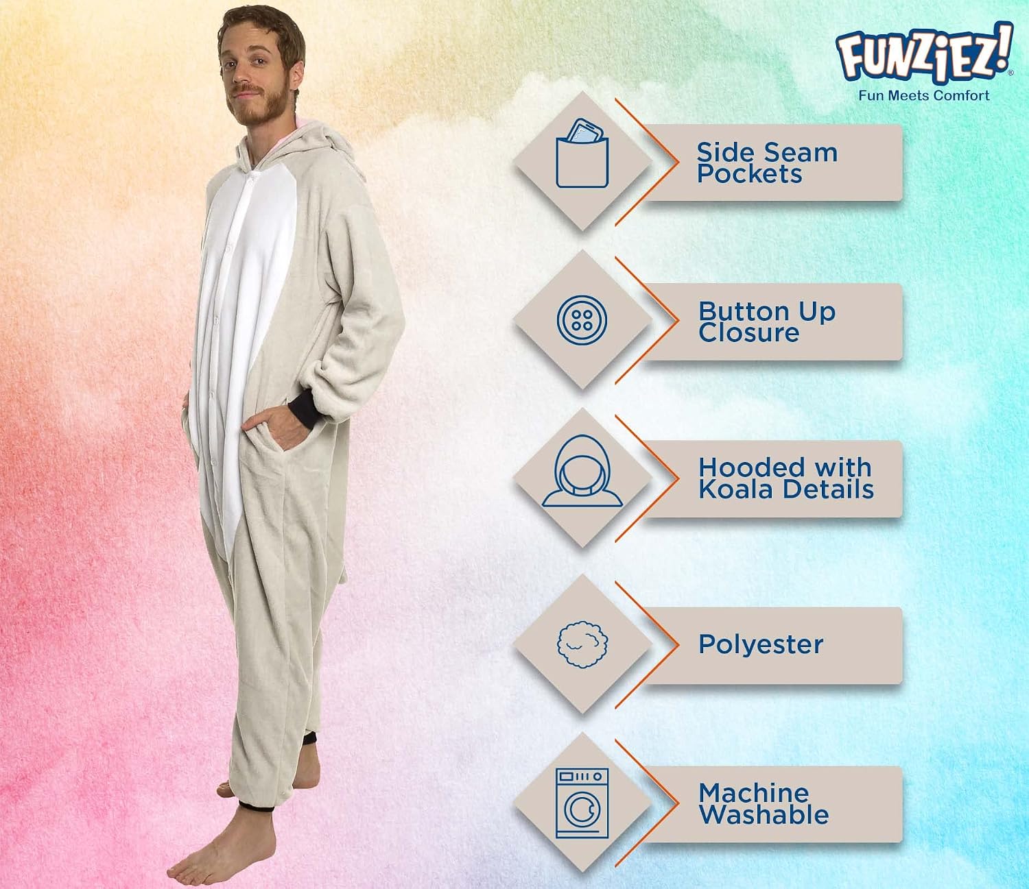 Detalle 2 de Funziez! Animal Onesie Costume