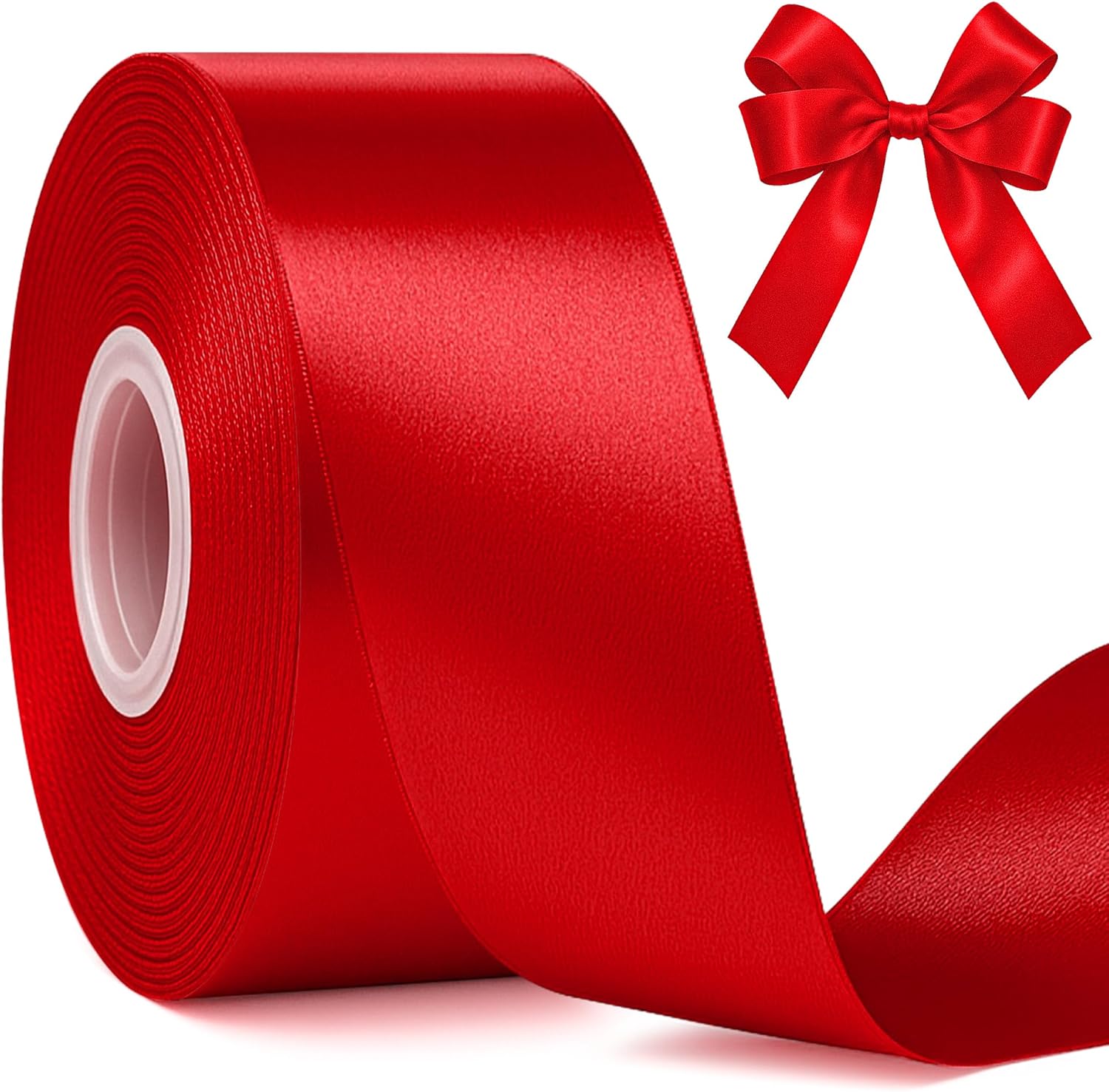 Fullive Red Ribbon 1 1/2 Inch 30 Yards 🎀