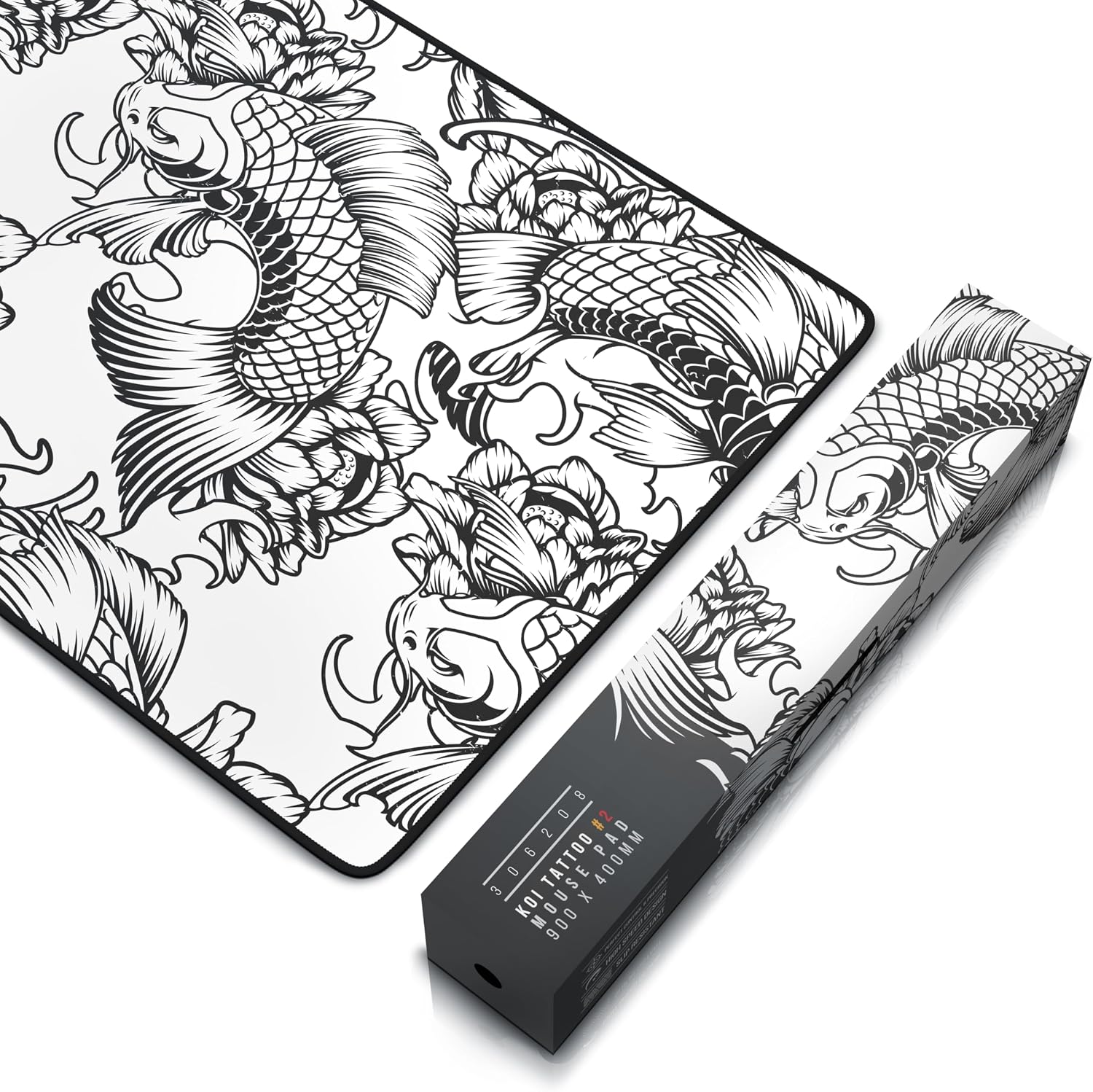 Thumbnail 6 de TITANWOLF Koi Tattoo 2 XXL Speed Gaming Mouse Mat (900 x 400 x 3mm)