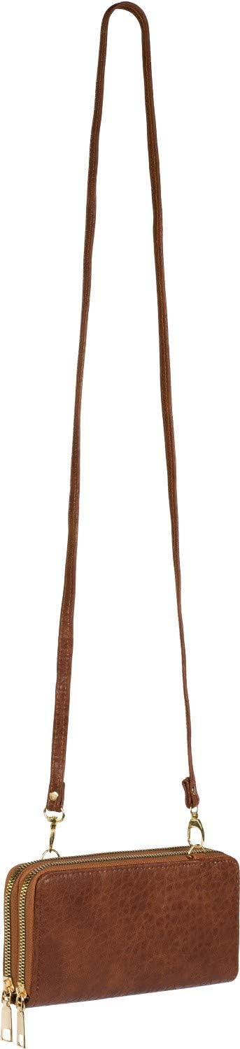 Detalle de StyleBREAKER Donna 2 in 1 Mini Borsa a tracolla granulata: portafoglio e borsa compatta con tracolla removibile
