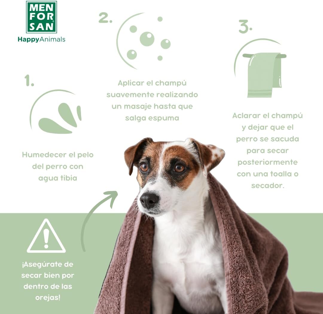 Detalle 2 de Menforsan Aloe Vera Hundeshampoo – 1000 ml