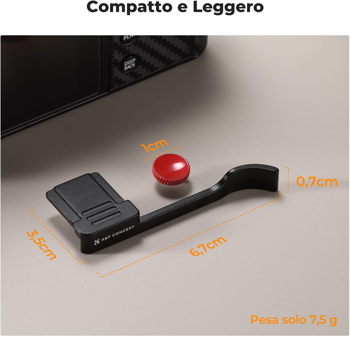 Thumbnail 5 de K&F CONCEPT Kit Impugnatura Hot Shoe per X100V 6,7 cm