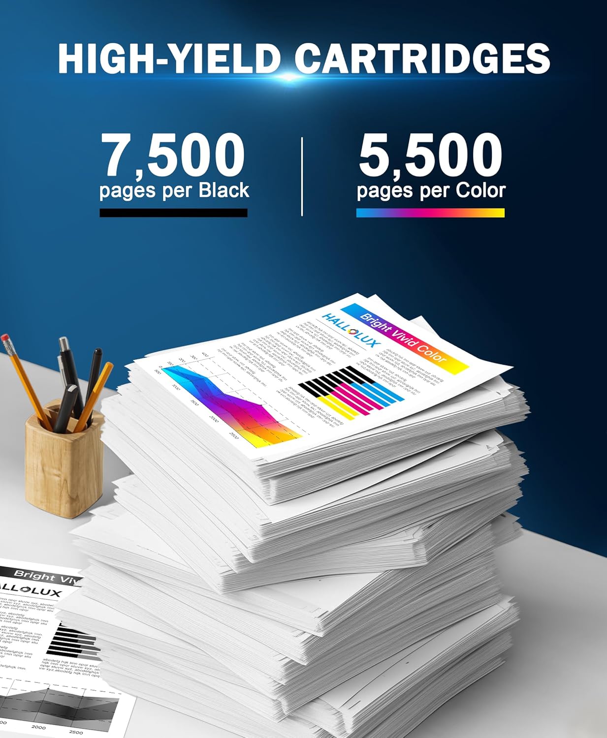 Thumbnail 2 de HALLOLUX 220X 220A Toner-Set (4er-Pack) kompatibel für HP 220X W2200A–W2203A für Color Laser Pro MFP 4301/4302dw