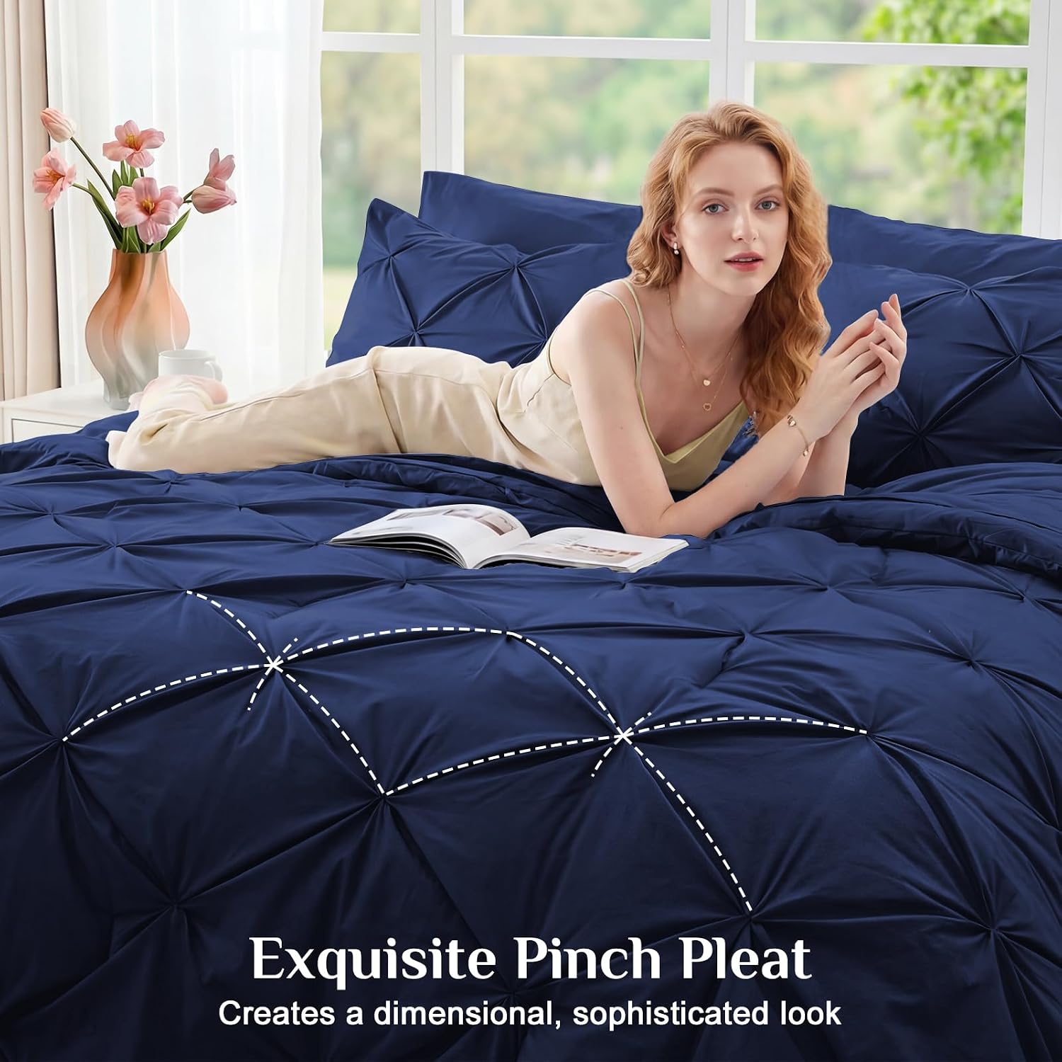 Detalle 2 de JOLLYVOGUE Queen 7-piece comforter set