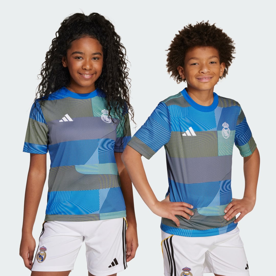 Detalle de Camiseta de calentamiento Real Madrid 25/26 (Adolescentes) de Adidas