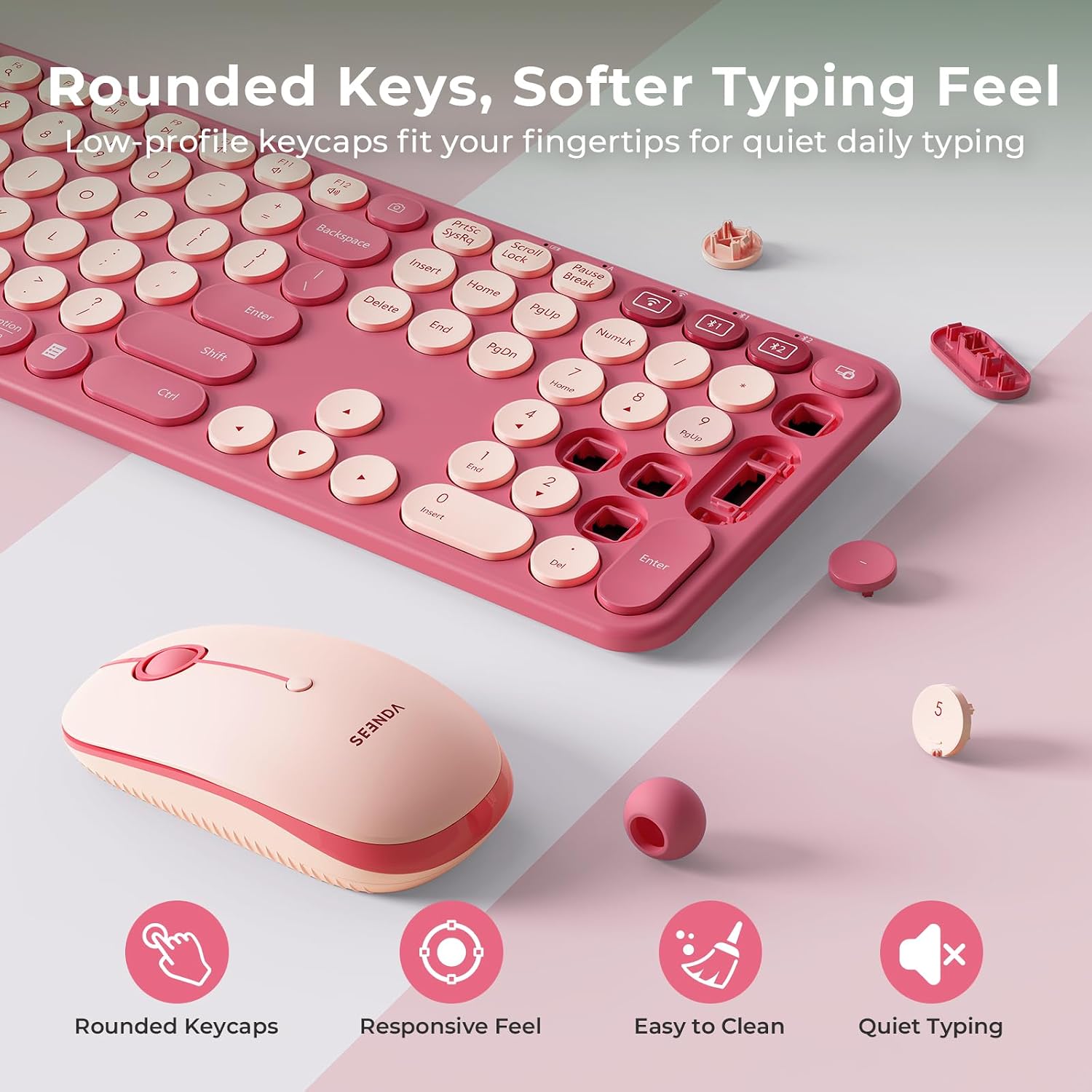 Detalle de Seenda Bluetooth Keyboard and Mouse Combo COE202
