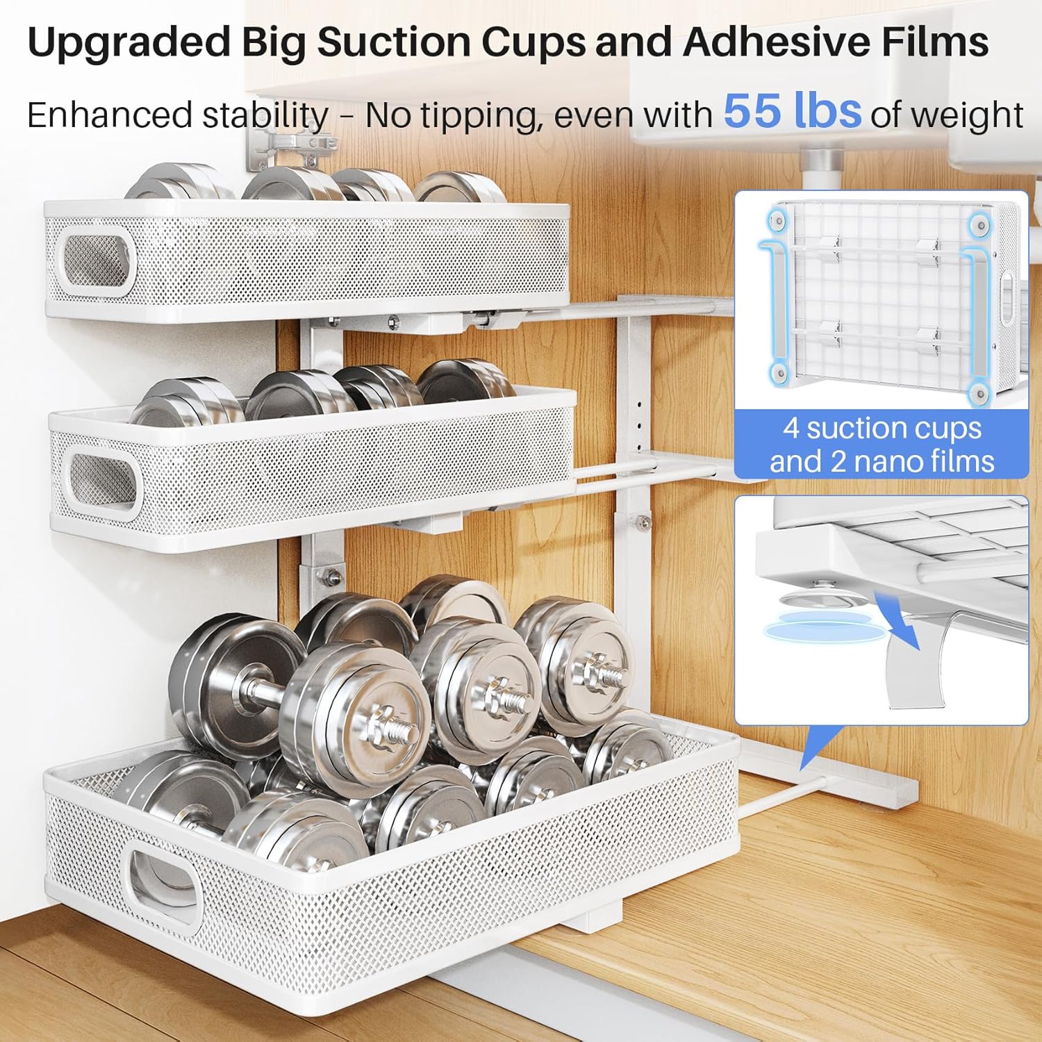 Detalle de Under Sink Organizer 3-Tier