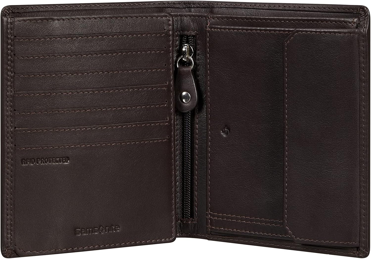 Detalle 2 de Samsonite Attack 2 SLG Geldbörse mit RFID-Schutz – Braun (Ebony Brown)