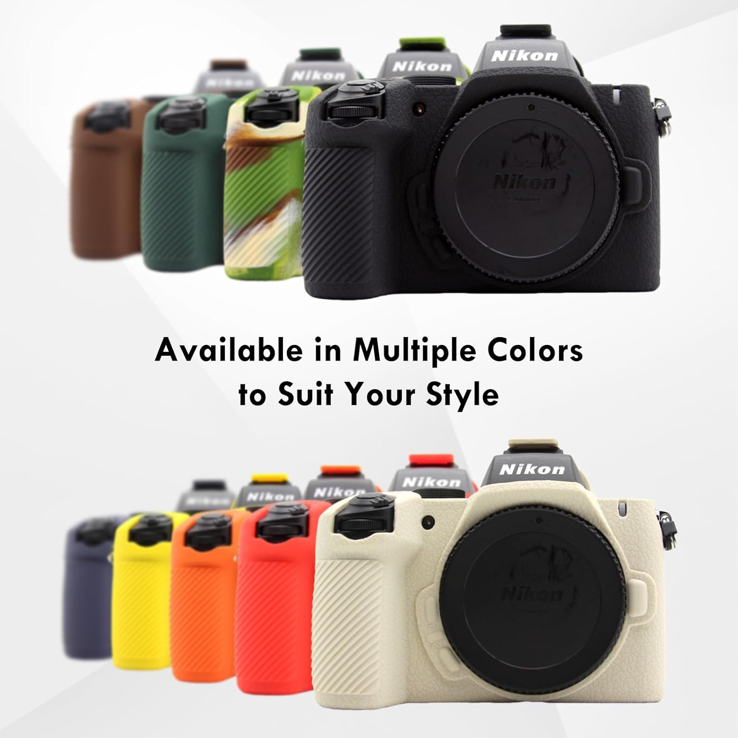 Thumbnail 3 de Rieibi Z50II Frosted Silicone Protective Case for Nikon Z50II Mirrorless (Cover Only) - Black