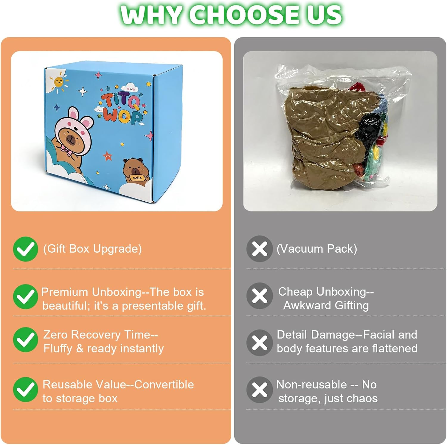 Thumbnail 6 de TITQWOP 9-pc Capybara Plush Set – Dress-Up Stuffed Animal for Kids