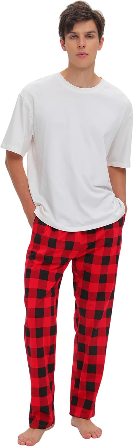Detalle de SAMGU Mens Pyjama Bottoms: 100% Cotton Sleep Pants for Men
