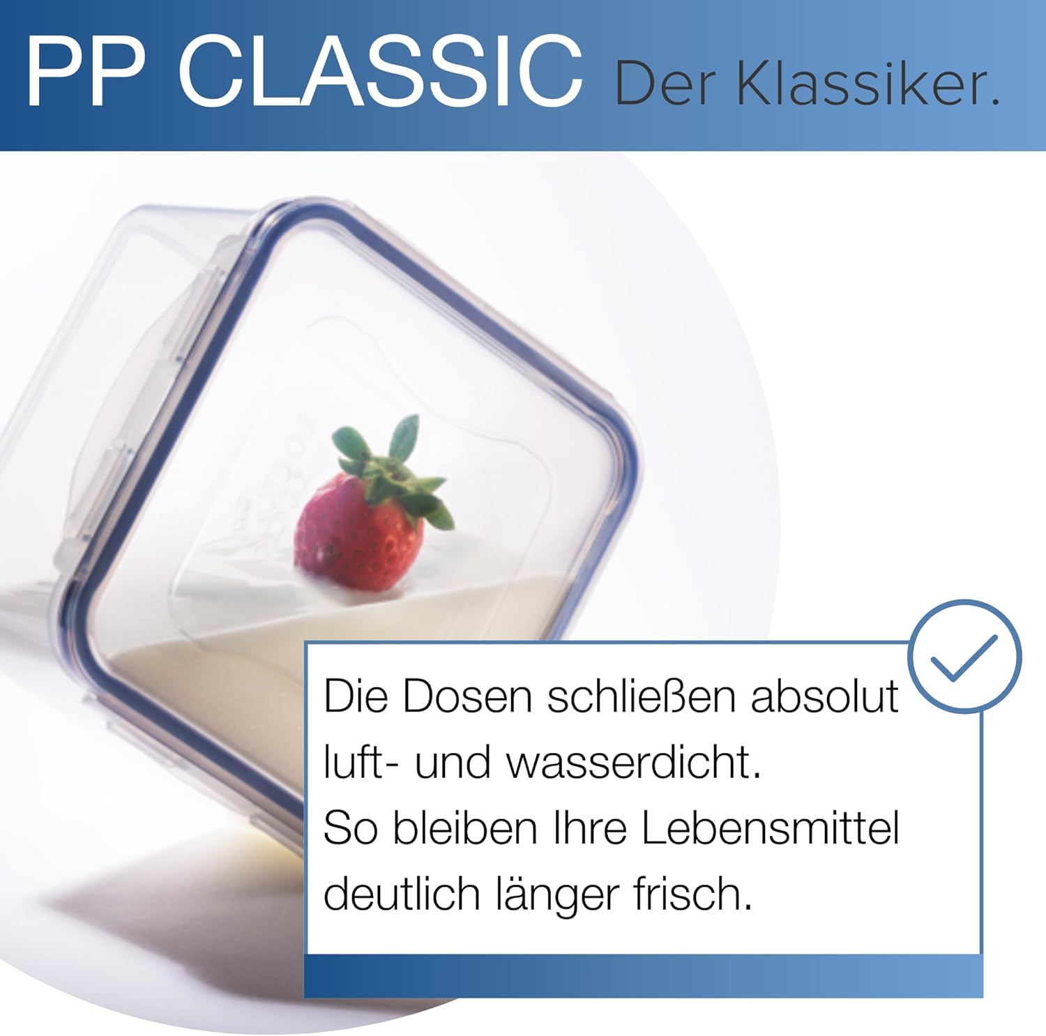 Thumbnail 1 de Lock & Lock HPL838 Rectangular Storage Container - Clear/Blue, 9 L
