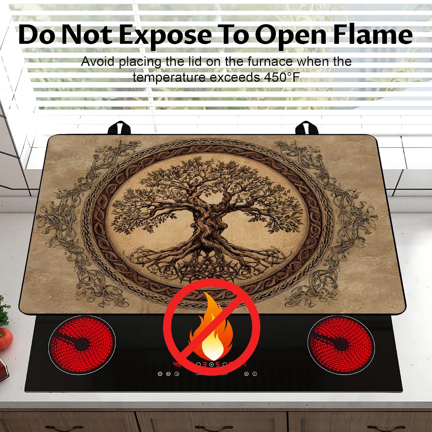 Detalle de BVBOX STC Stove Top Cover, 28" x 20" Absorbent Non-Slip Cooktop Mat