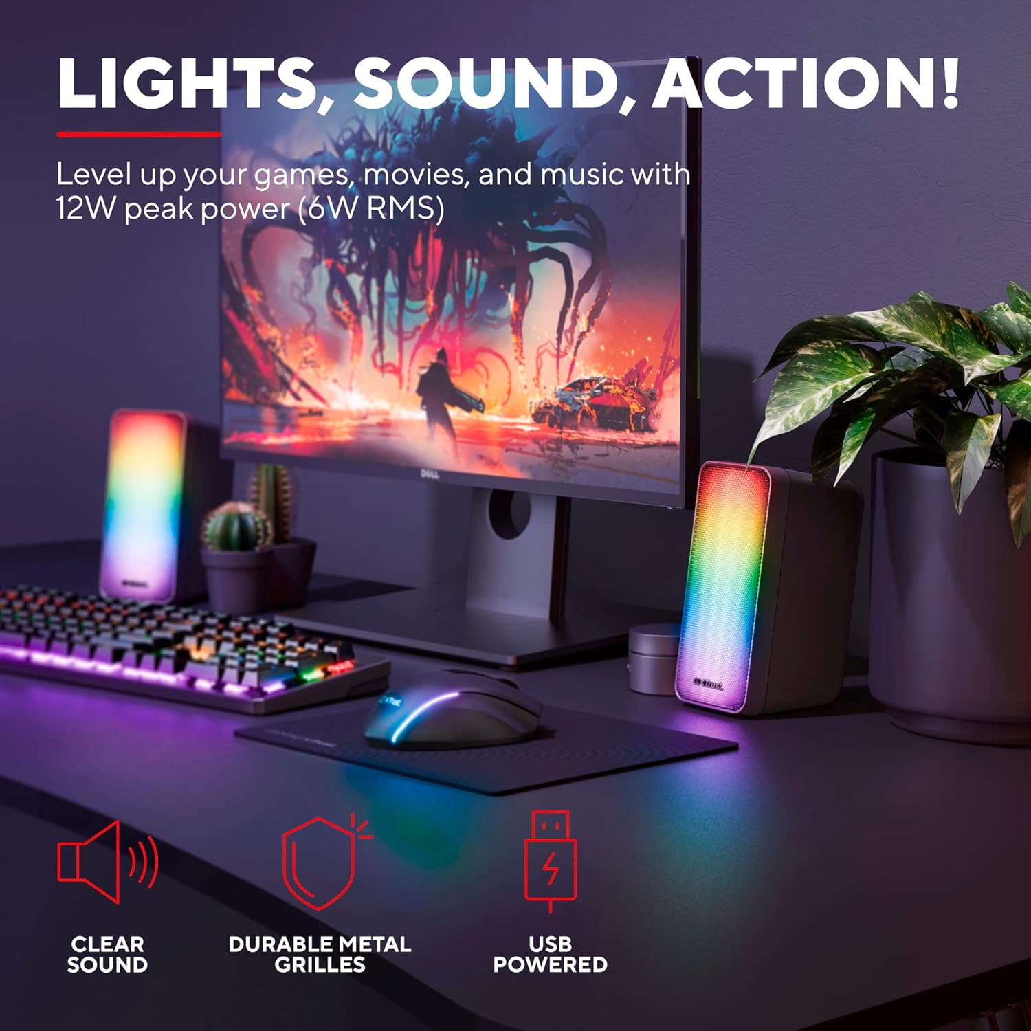 Thumbnail 1 de Trust Gaming GXT 611 Wezz 12W PC speakers