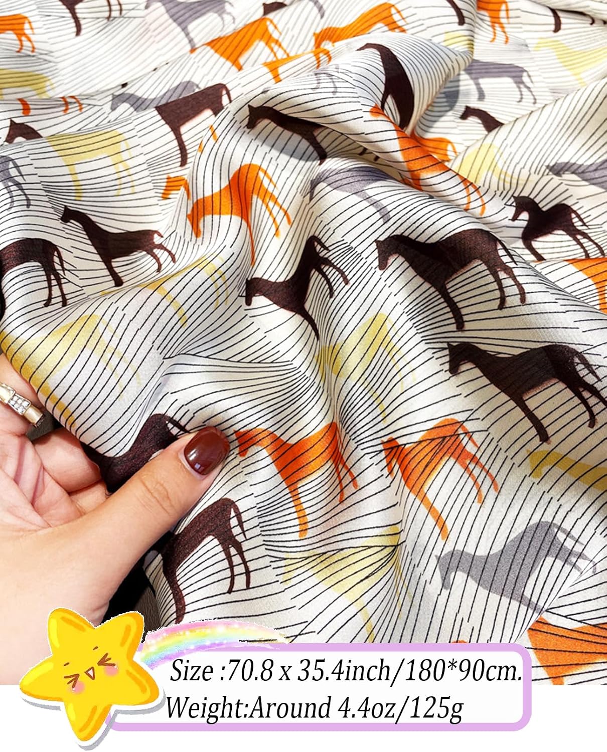 Detalle 2 de Polyester Satin Scarf