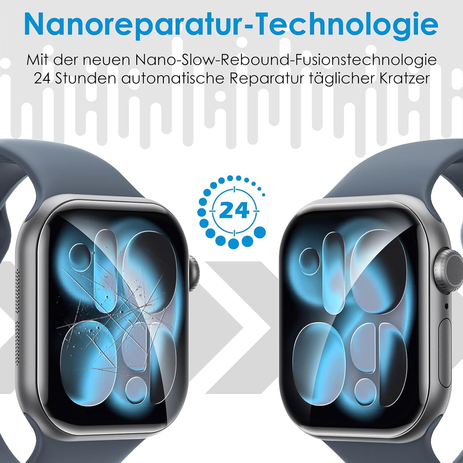 Thumbnail 4 de UniqueMe Schutzfolie für Apple Watch Series 11 46mm 8er Set