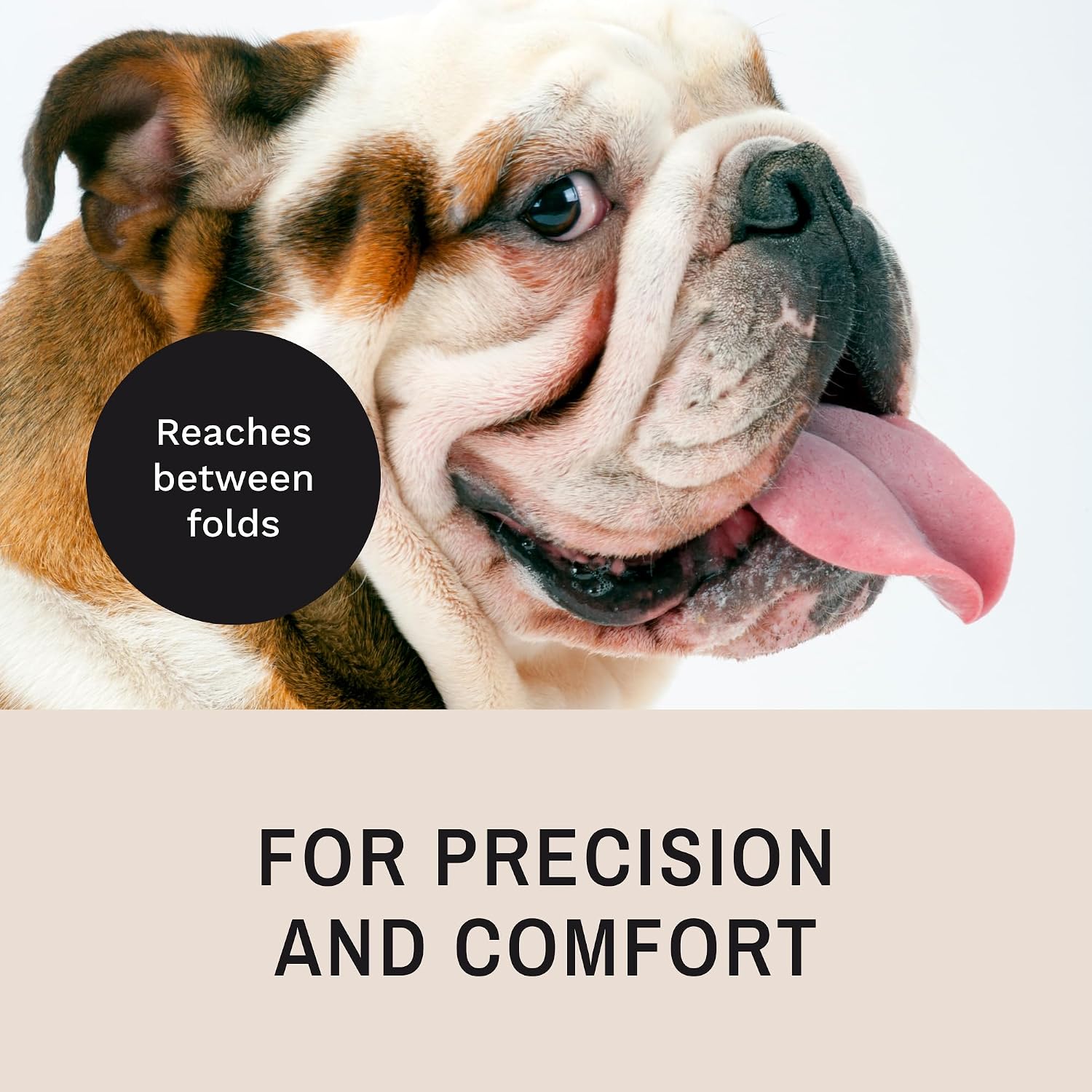 Detalle de Eye Envy ProPowder Applicator Brush 小型犬・猫向け涙やけパウダーブラシ、ナイロン毛・洗浄可能