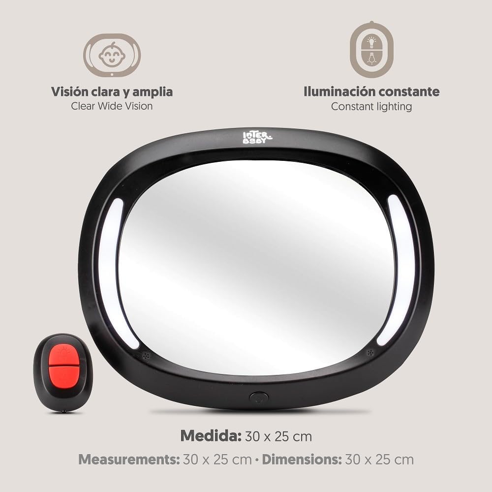 Detalle 2 de Siège arrière miroir sécurité bébé LED
