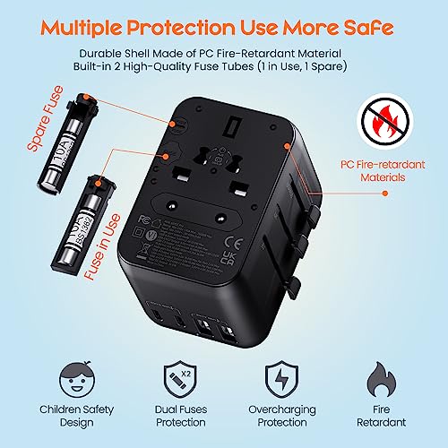 Thumbnail 6 de Bigfish Universal Travel Adapter with 35W USB-C PD Fast Charging (C3 Port)
