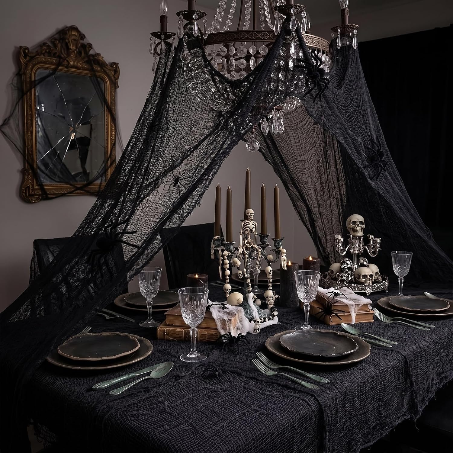 Detalle de Tmflexe Halloween Creepy Cloth, 80 x 400 in.