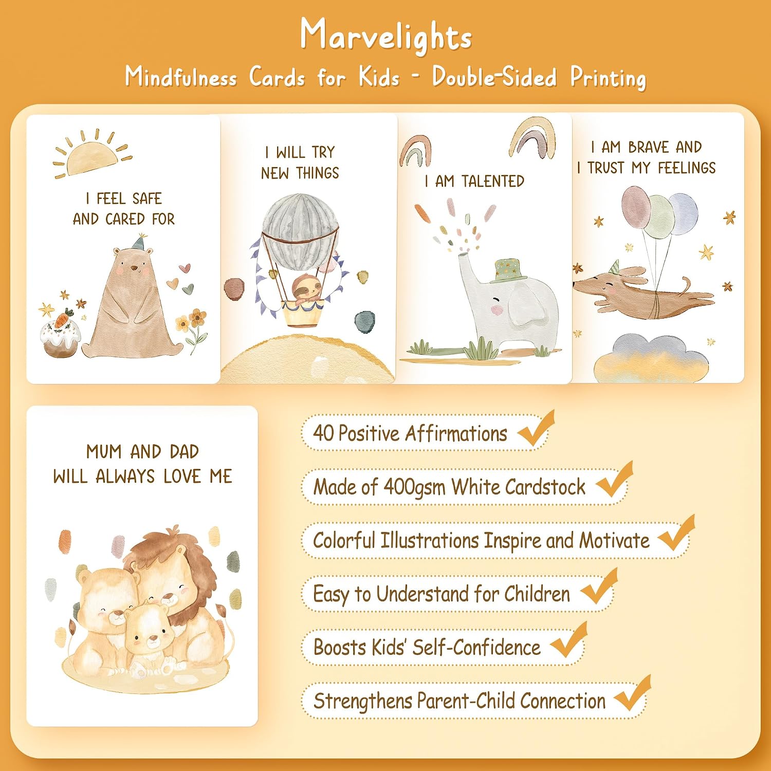Thumbnail 3 de Positive Affirmation Cards for Kids – 40 confidence & mindfulness cards for ages 3–8