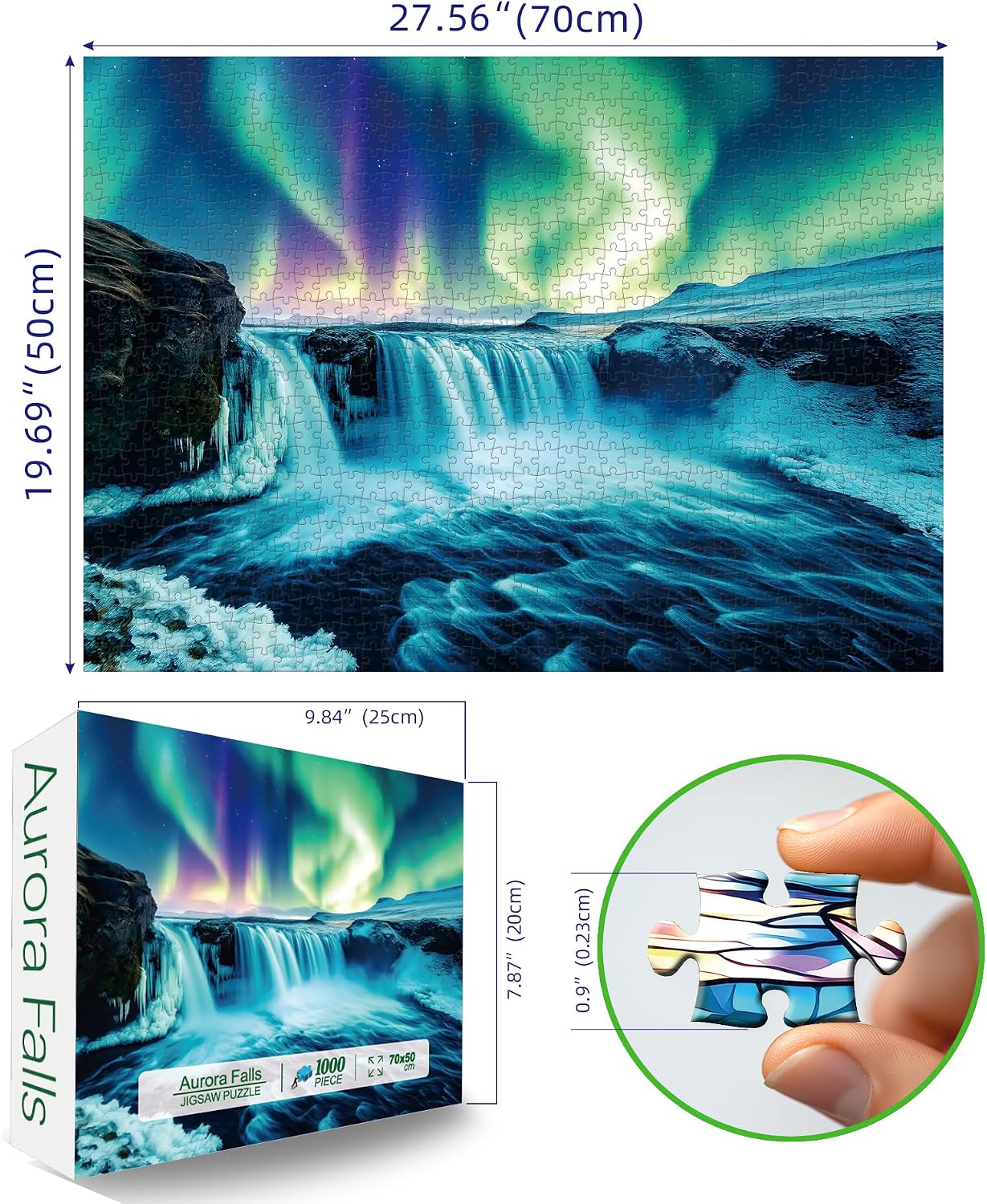 Thumbnail 1 de Northern Lights 1000 Piece Puzzle 27.5"x19.6" 🧩