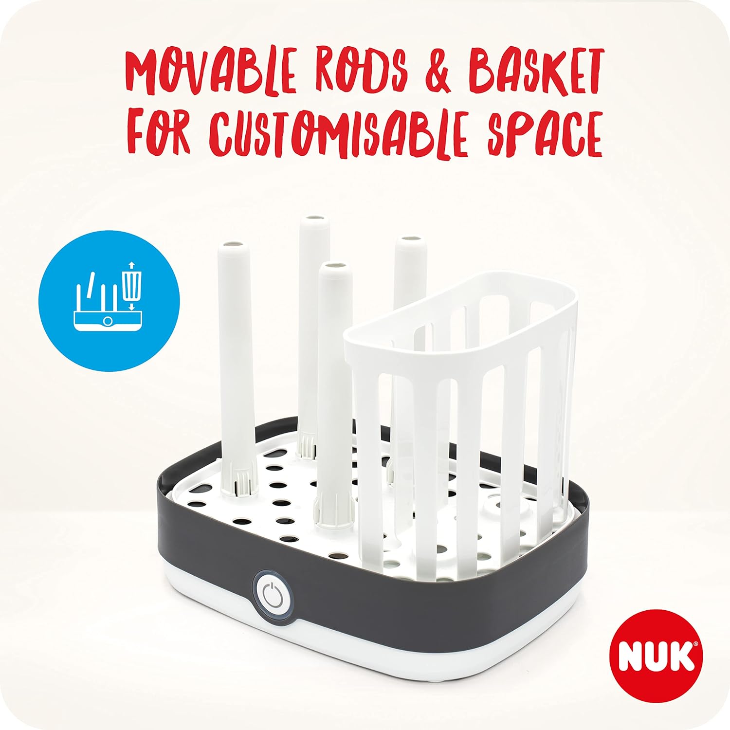 Detalle 2 de NUK Vario Express Bottle Steriliser – 6 bottles