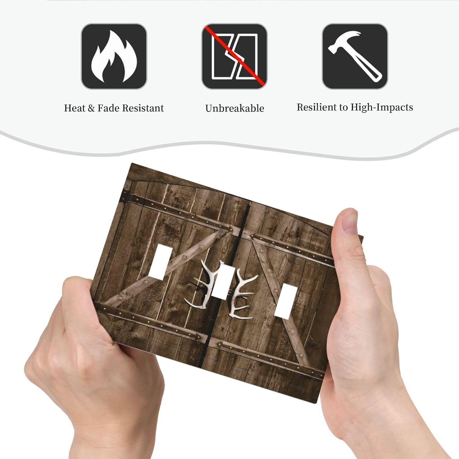 Detalle 2 de Yamxbfa Triple Toggle Switch Plate Polycarbonate