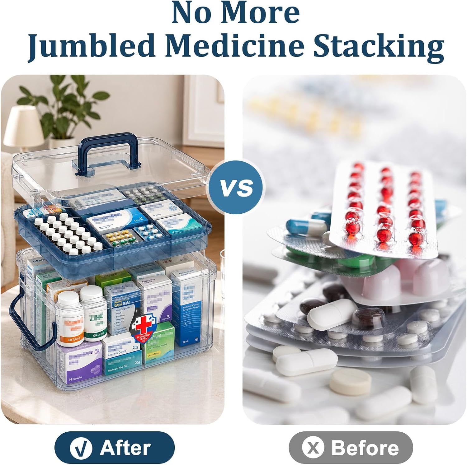 Thumbnail 3 de Gifhomfix 18QT Medicine Storage Box — Large Organizer