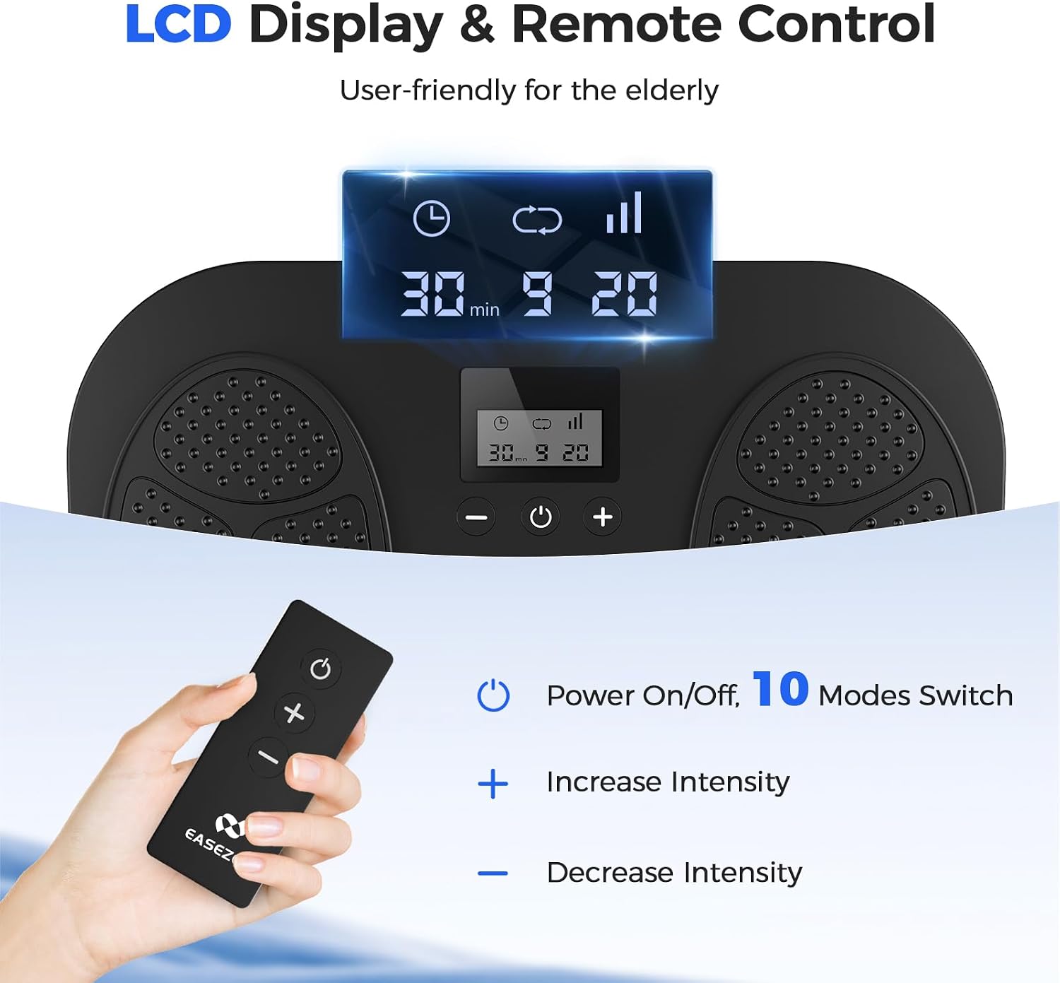 Thumbnail 3 de Medic Circulation Booster for Feet and Legs — Electric EMS Foot Massager with 10 Modes & 20 Intensities (Black)