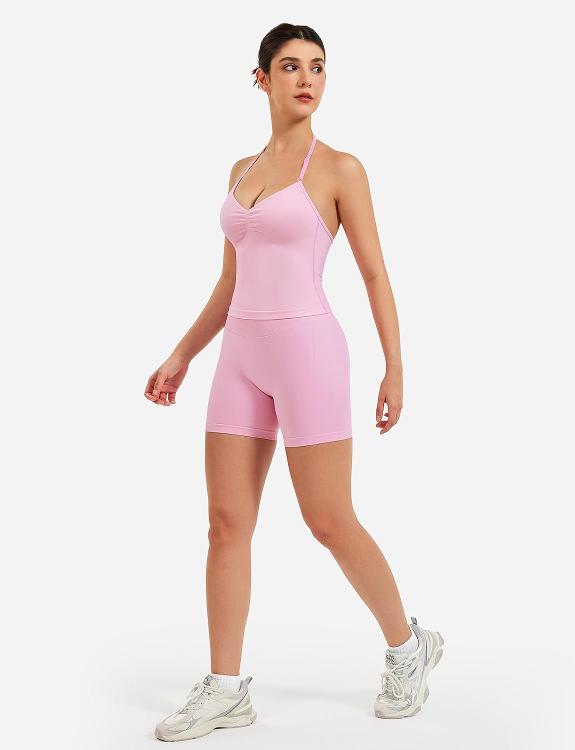 Detalle 2 de VOYJOY Impact Longline Strappy Workout Tank Top (Impact Gym Sports Bra)