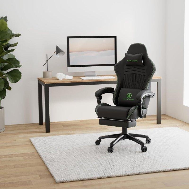 Detalle de GTPLAYER silla gaming de 150 kg