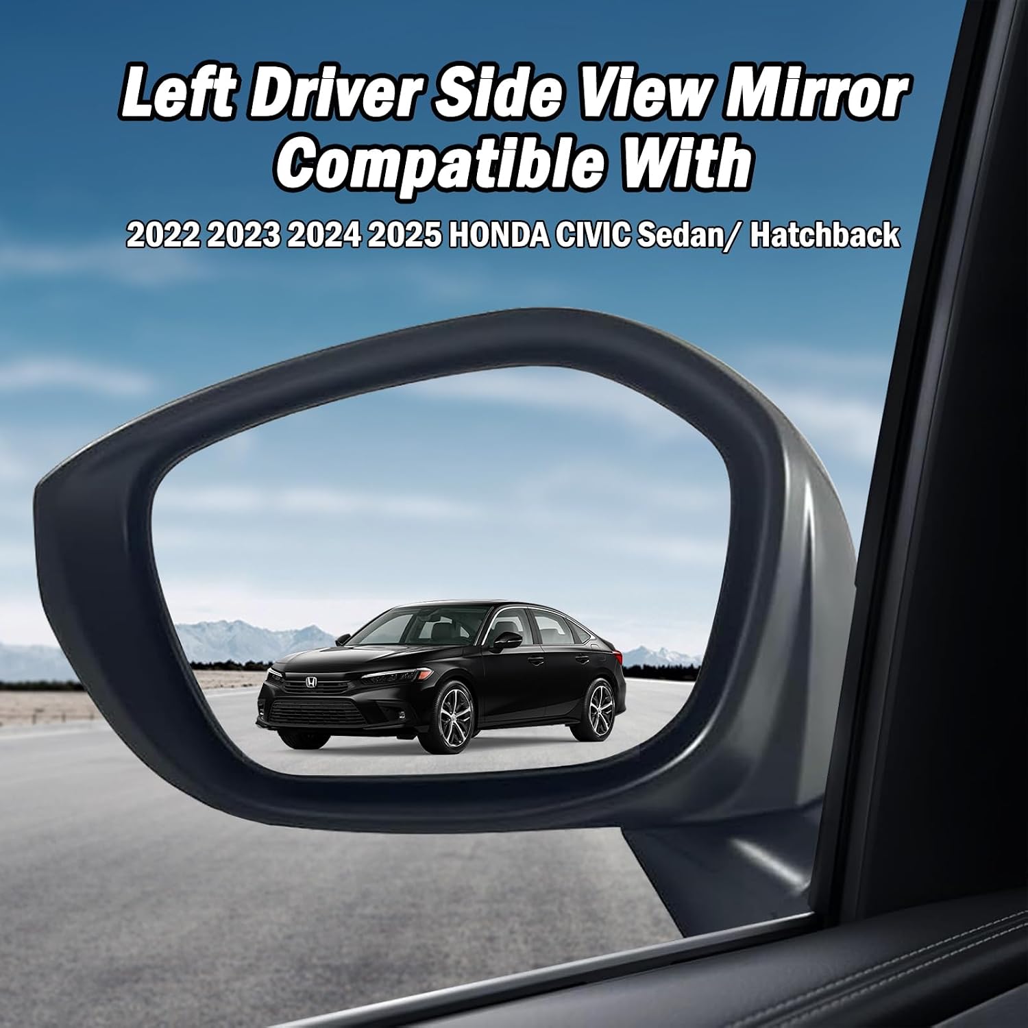Detalle 2 de Replacement side mirror for Honda Civic