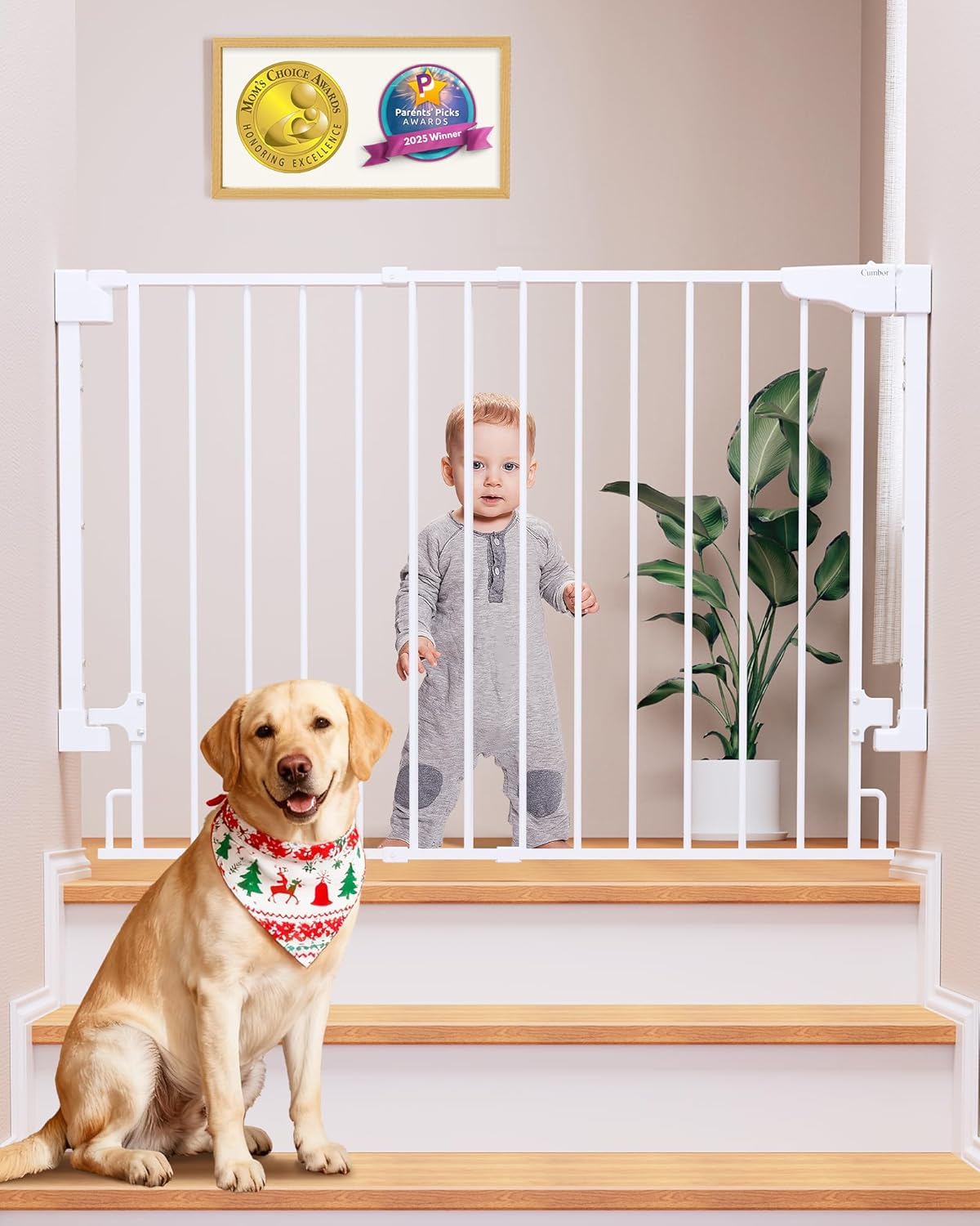 Cumbor 29.2–43" Baby Gate for Stairs