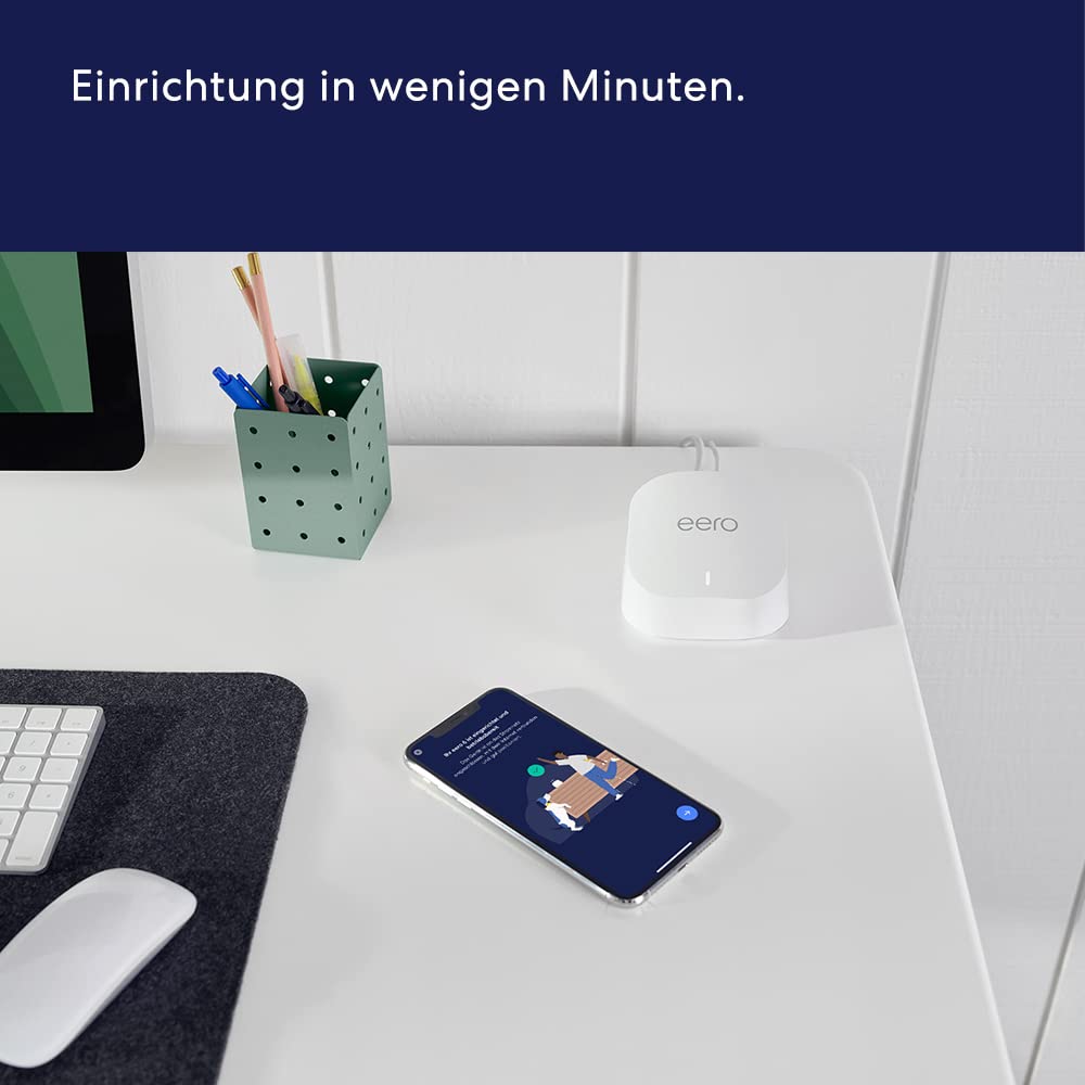 Detalle 2 de Amazon eero 6+ Mesh-WLAN-Router (Doppelpack, 1-Gbit/s Ethernet) für bis zu 280 m²