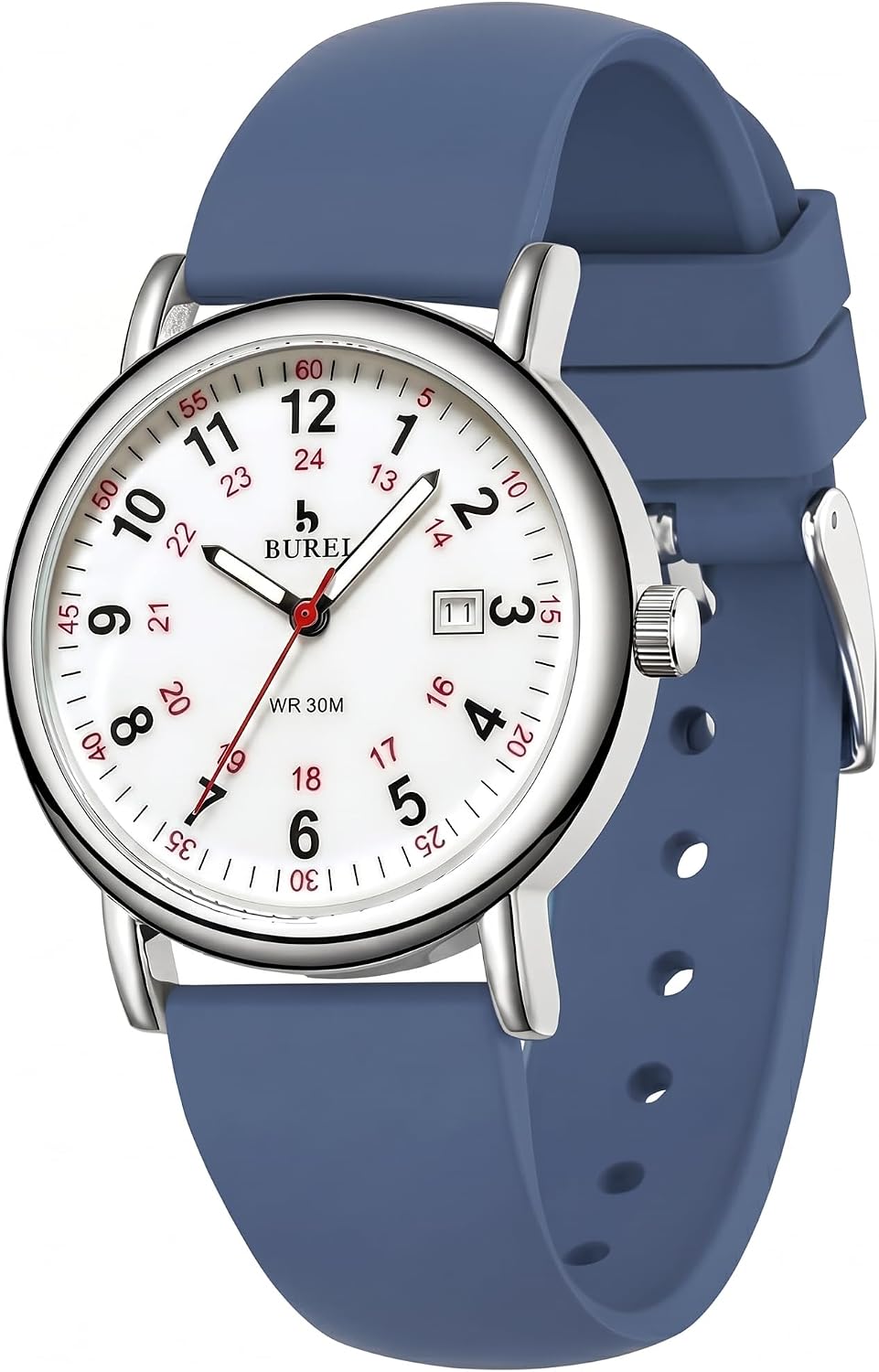 BUREI Montre infirmière cadran lisible