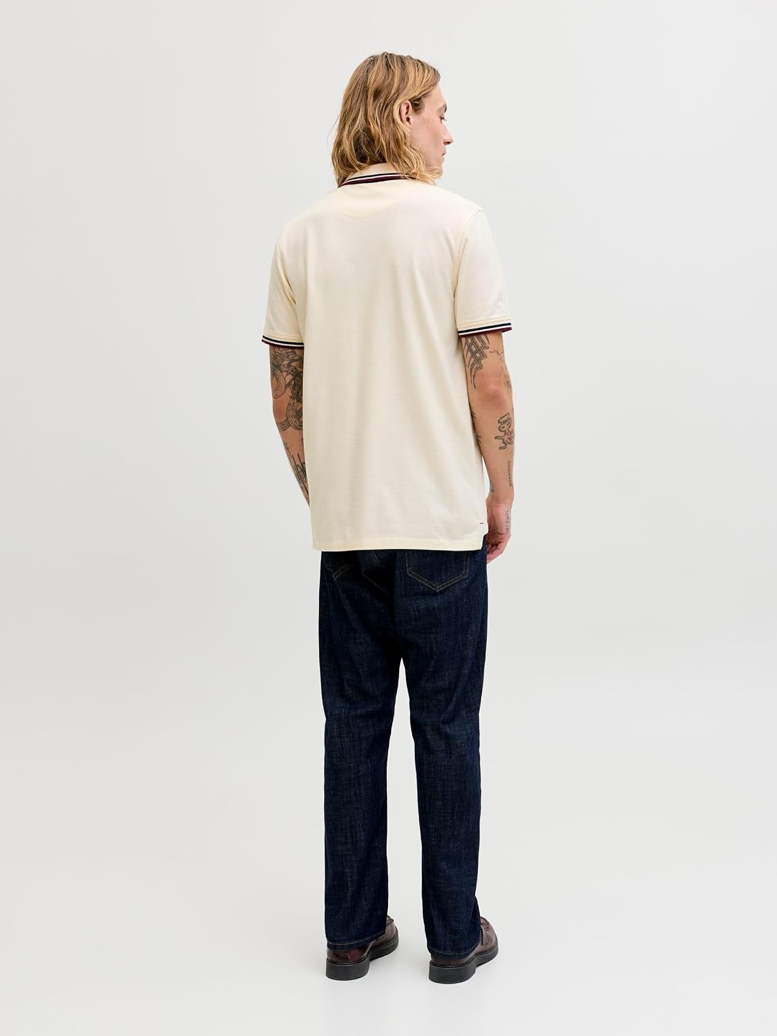 Detalle de Jack & Jones Herren Jjepaulos Polo Slim Fit aus Bio-Baumwolle (1er Pack)