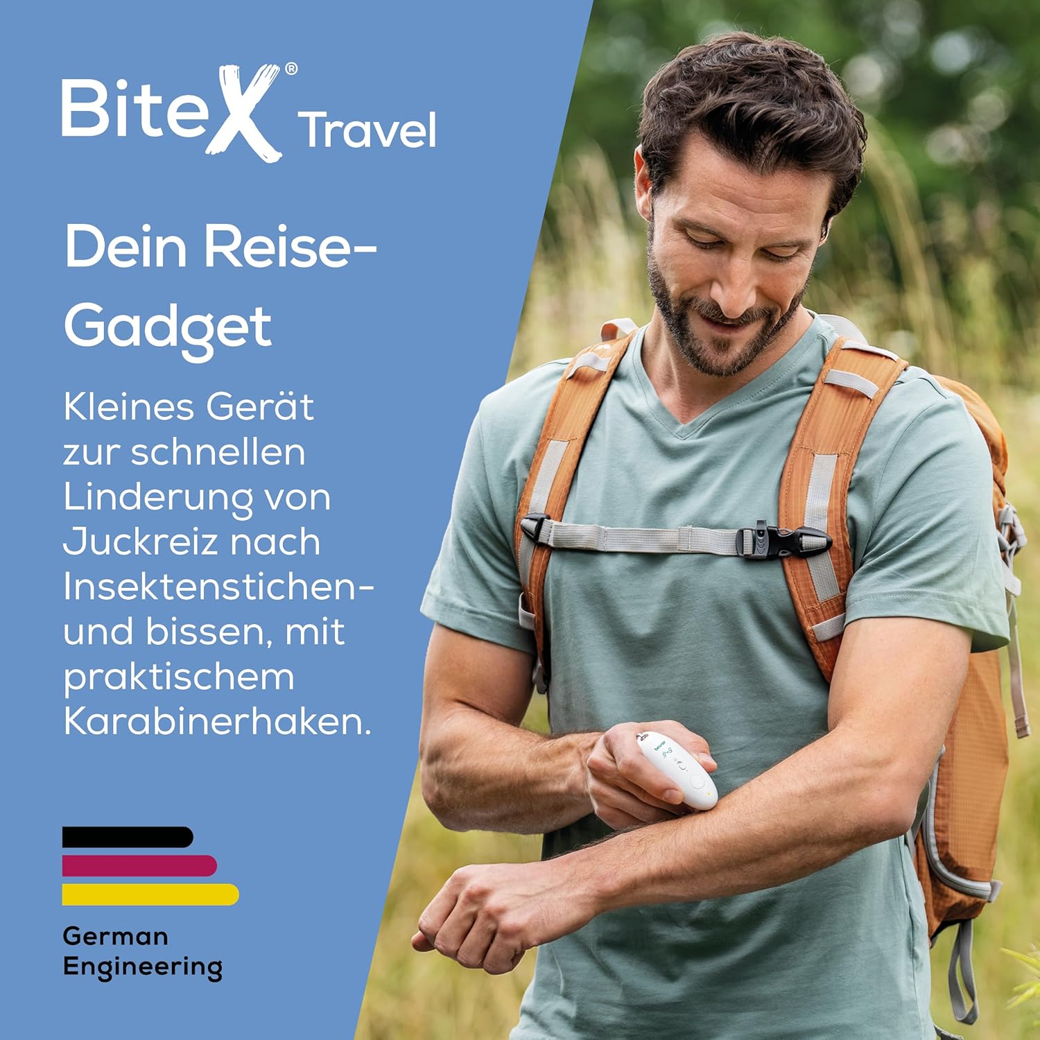 Detalle 2 de Beurer BiteX Travel BR 10: Kleiner Wärme-Stichheiler für Reisen und Outdoor-Aktivitäten
