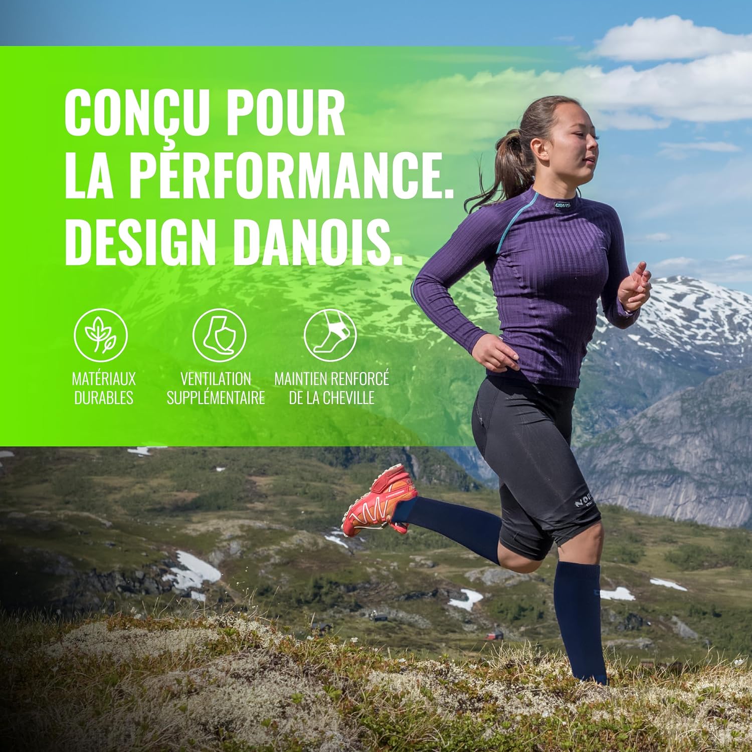 Detalle de COMPRESSION FOR ATHLETES V1 16-21 mmHg