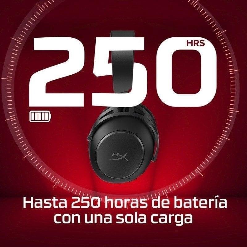 Detalle de HyperX Cloud Alpha 2: Auriculares Gaming Inalámbricos con Base RGB y 250 h de Batería