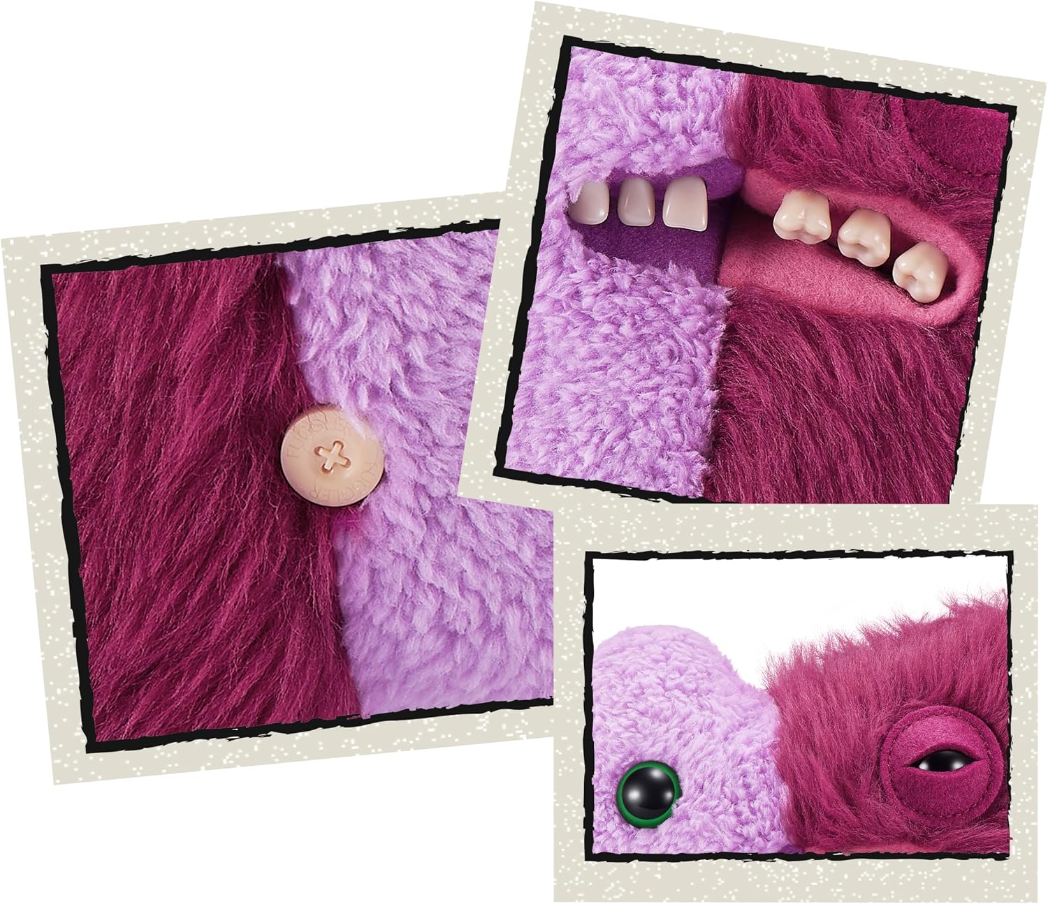 Detalle de Fuggler Misfit Monsters 23 cm Serie 1 ZURU – pluszak fioletowo-czerwony