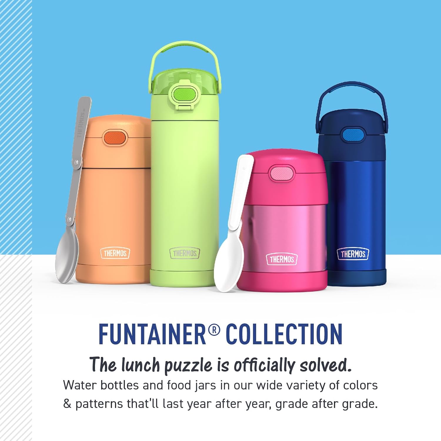 Detalle de FUNTAINER Kids Water Bottle, 12 Ounce