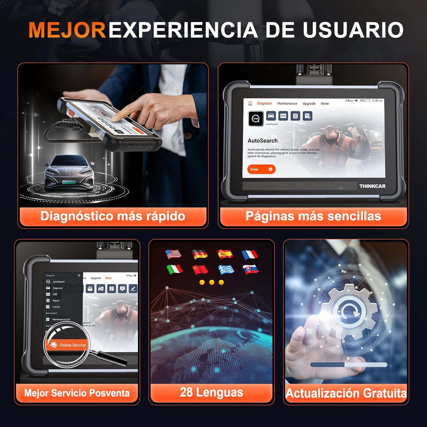 Thumbnail 5 de ThinkScan 672 OBD2 Diagnóstico 28 funciones