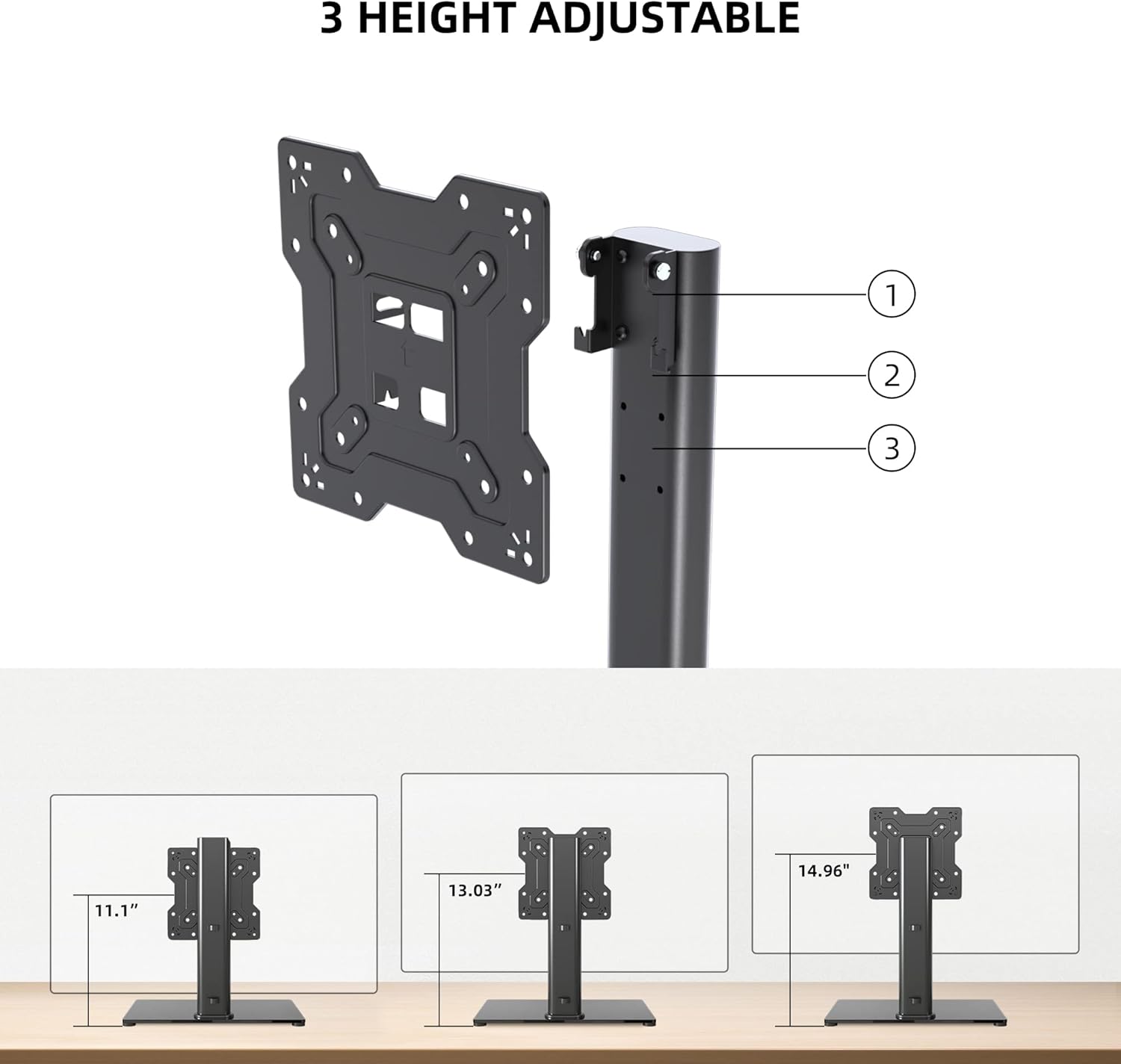 Thumbnail 3 de XINLEI TS103 supporto da tavolo per TV 17–43" 88 lb