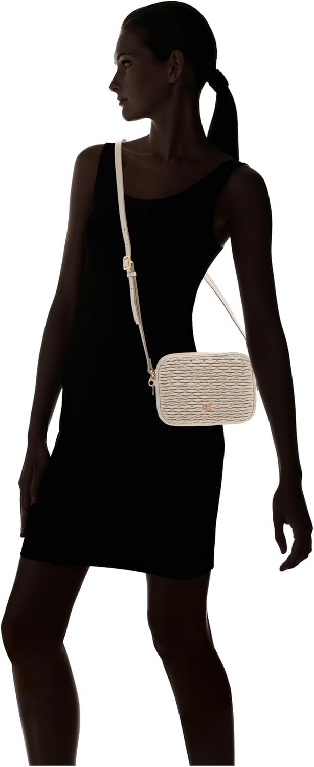 Thumbnail 1 de Calvin Klein Pleated Double Zip Camera Bag LV04F3279G da donna, crossover