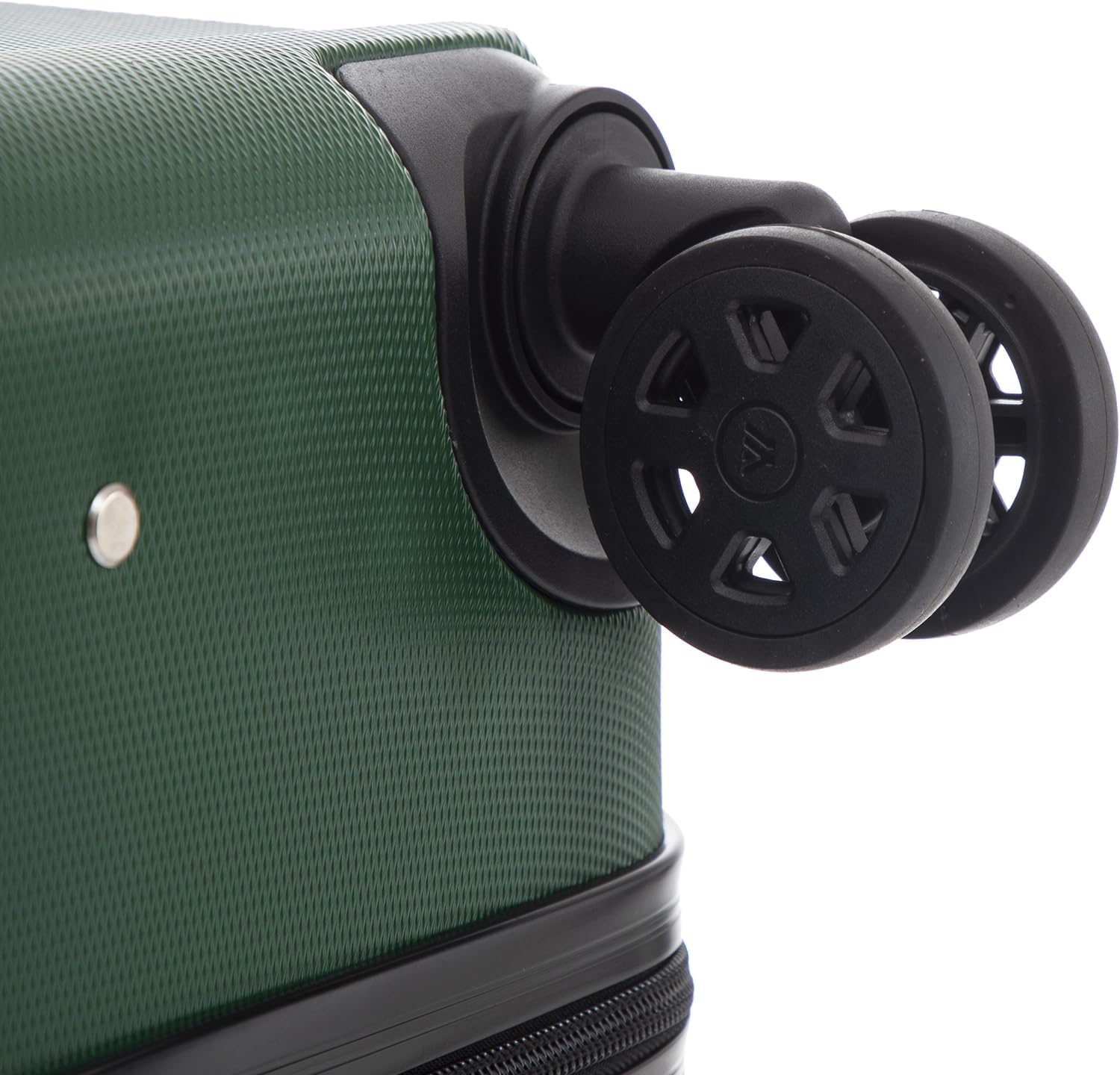 Detalle de YONSLY Trolley Reisekoffer Travel Suitcase mit 4 Rollen 360° (Hartschalen, Zahlenschloss) – S, Roségold